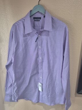 Tommy Hilfiger Men’s Lilac Stretch Dress Shirt